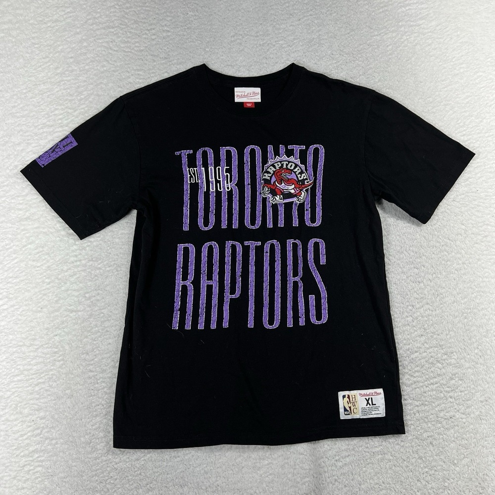 Toronto Raptors Mitchell & Ness Black Hardwood Classics Hometown Youth XL 18/20
